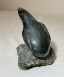 Hand-Carved Inuit Bird Soapstone Sculpture
