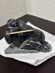 Inuit Soapstone Sculpture with Seal Design