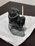 Inuit Soapstone Sculpture with Seal Design