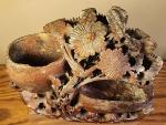 Vintage Hand-Carved Soapstone Flower Bowl Set