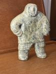 Inuit 7” Soapstone Carving - Vintage Sculpture