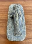 Vintage Inuit Hand-Carved Green Soapstone Seal