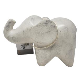 Soapstone Baby Elephant Figurine - Cream Polish 5