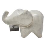 Soapstone Baby Elephant Figurine - Cream Polish 5