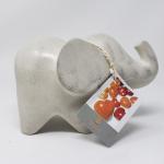 Soapstone Baby Elephant Figurine - Cream Polish 5