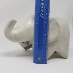 Soapstone Baby Elephant Figurine - Cream Polish 5
