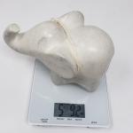 Soapstone Baby Elephant Figurine - Cream Polish 5