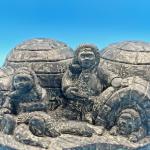 Inuit Soapstone Igloo Carving by Wolf