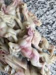 Chinese Soapstone Carving of Eight Horses Figurine
