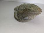 Inuit Soapstone Frog Carving - 3 Inches