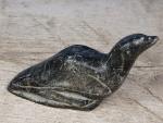 Inuit Soapstone Seal Carving - 4" Long
