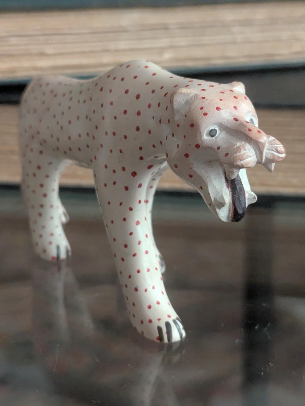 Cheetah Leopard Soapstone Carving African Art