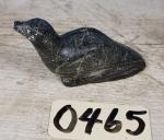Inuit Soapstone Seal Carving - 4" Long