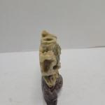 Hand-Carved Chinese Soapstone Foo Dog Incense Burner