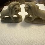 Hand-Carved Vintage Soapstone Lion Figurine
