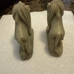 Hand-Carved Vintage Soapstone Lion Figurine