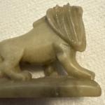 Hand-Carved Vintage Soapstone Lion Figurine