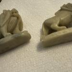 Hand-Carved Vintage Soapstone Lion Figurine