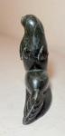 Antique Green Soapstone Carving of Seal Sculpture