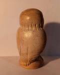 Vintage Inuit Owl Soapstone Sculpture from Canada