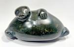 Inuit 6" Soapstone Walrus Art Carving