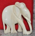 Soapstone Elephant Figurine with Vintage Charm