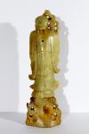 10" Vintage Chinese Soapstone Man Figurine