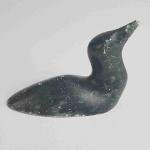 Signed Inuit Soapstone Bird Sculpture 2.75" Tall
