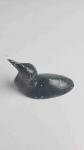 Signed Inuit Soapstone Bird Sculpture 2.75" Tall