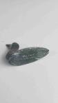 Signed Inuit Soapstone Bird Sculpture 2.75" Tall