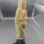 Vintage Chinese Soapstone Woman with Baby 6
