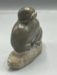Vintage Inuit Soapstone Walrus Seal Sculpture 5