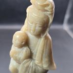 Vintage Chinese Soapstone Woman with Baby 6