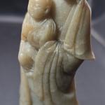 Vintage Chinese Soapstone Woman with Baby 6