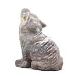 Hand-Carved Wolf Soapstone Figurine - 1.5