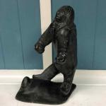Inuit Soapstone Carving by Henry Anautak - 13"x9