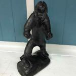 Inuit Soapstone Carving by Henry Anautak - 13"x9