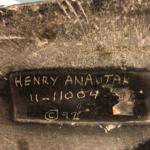 Inuit Soapstone Carving by Henry Anautak - 13"x9