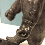 Inuit Soapstone Carving by Henry Anautak - 13"x9