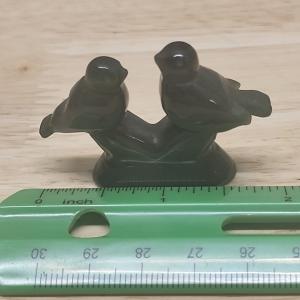 Handcarved Canadian Lovebirds in Soapstone