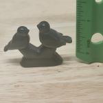 Handcarved Canadian Lovebirds in Soapstone
