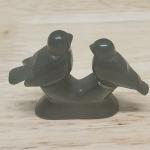 Handcarved Canadian Lovebirds in Soapstone