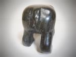 Alaskan Black Soapstone Bear Sculpture, 5.5