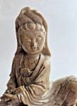 Seated Guanyin Soapstone Carving Buddha Statue