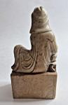 Seated Guanyin Soapstone Carving Buddha Statue