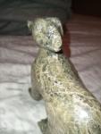 Large Signed Polar Bear Soapstone Carving