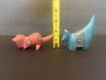 Hand Carved Soapstone Cat Figurines from Kenya