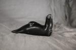Inuit Seal Soapstone Sculpture - Hand Carved Art