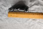 Inuit Seal Soapstone Sculpture - Hand Carved Art