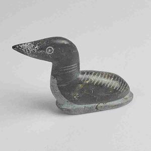 Vintage Inuit Soapstone Bird Sculpture from Canada